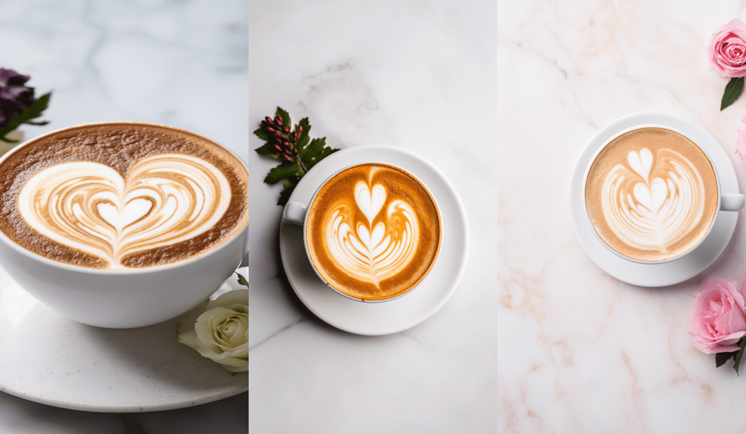 AI-generated cappuccino with latte art