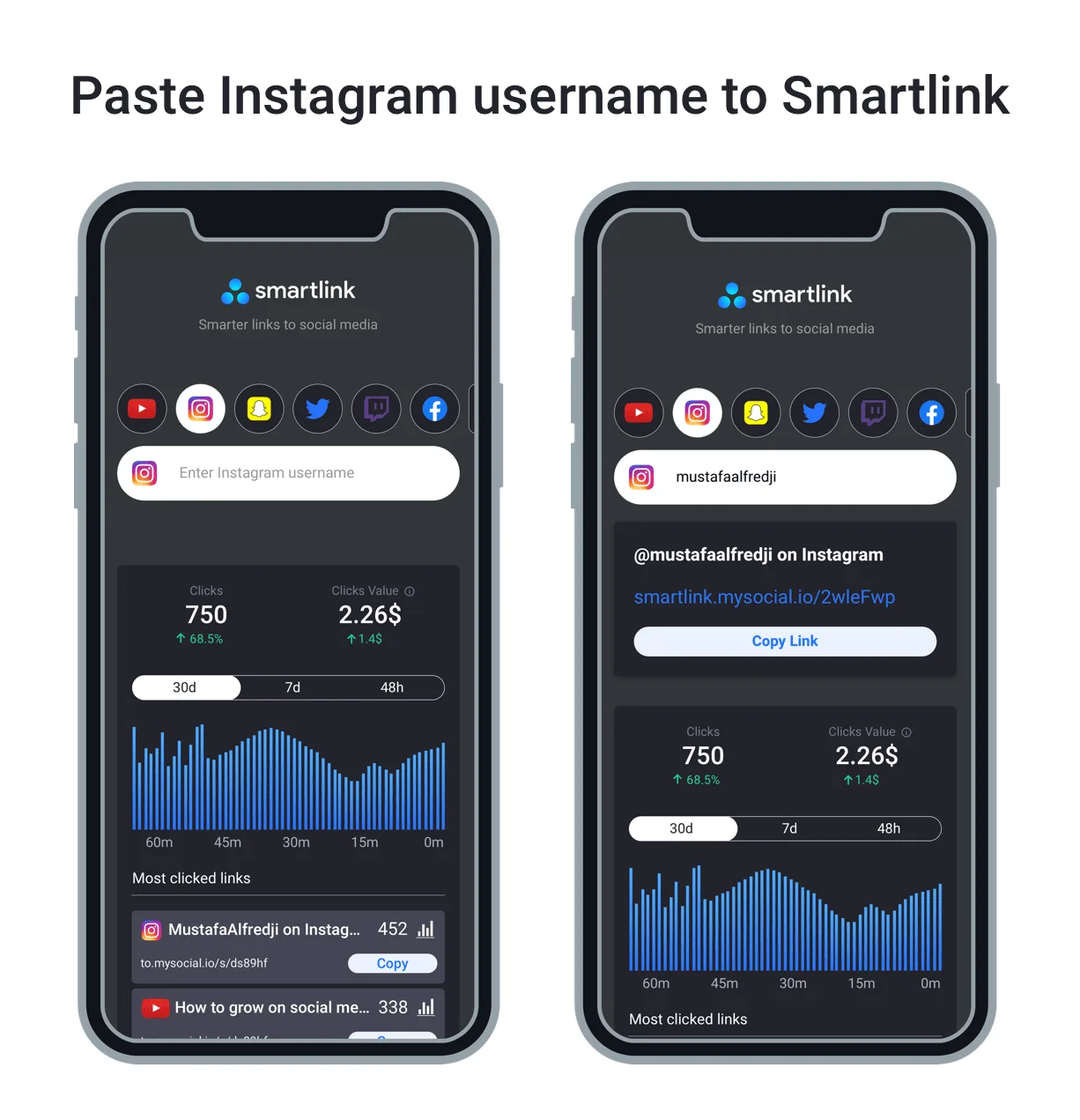 Creating an Instagram deep link with MySocial SmartLink