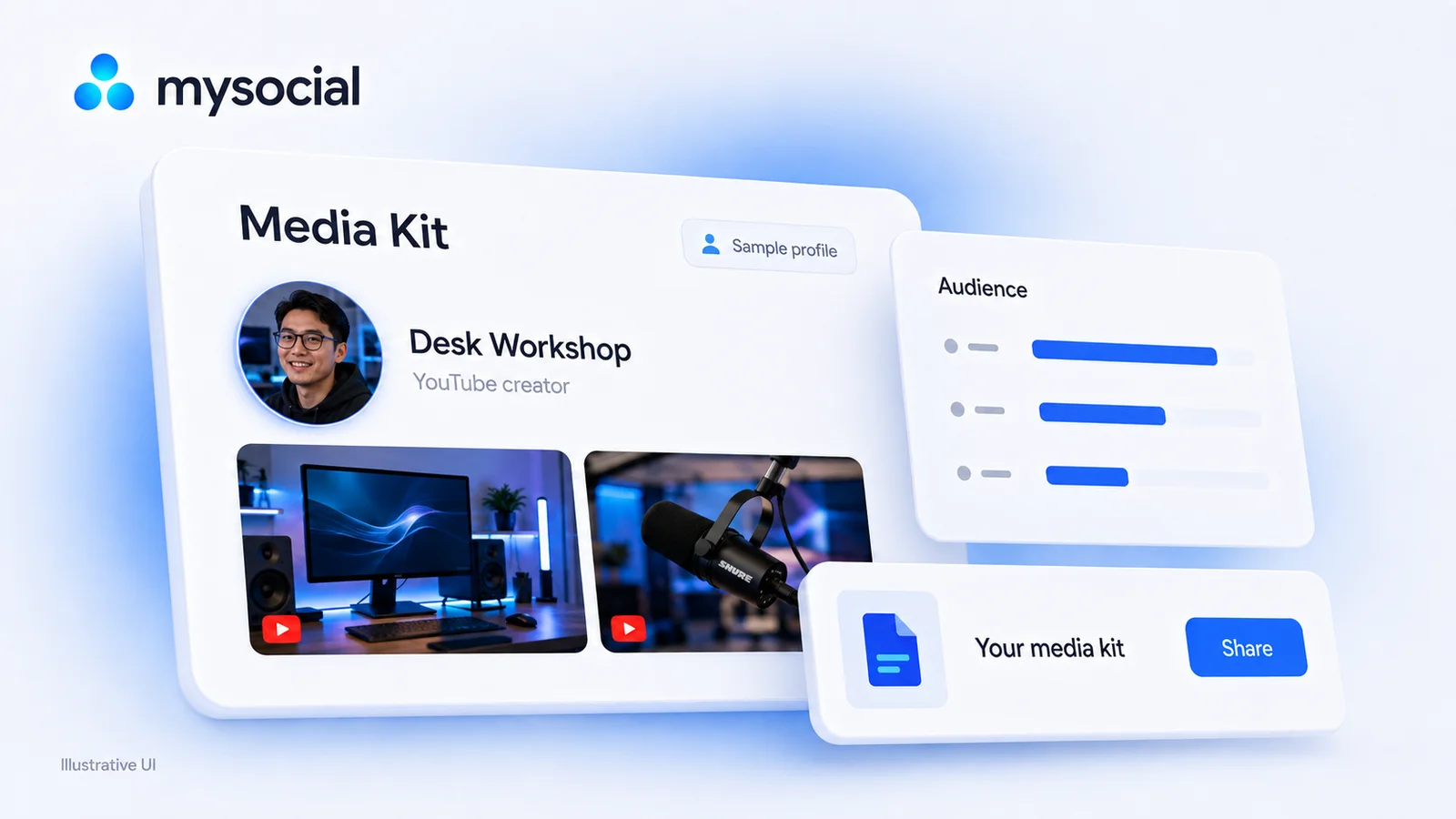 Free YouTube Media Kit Template and Filled Example