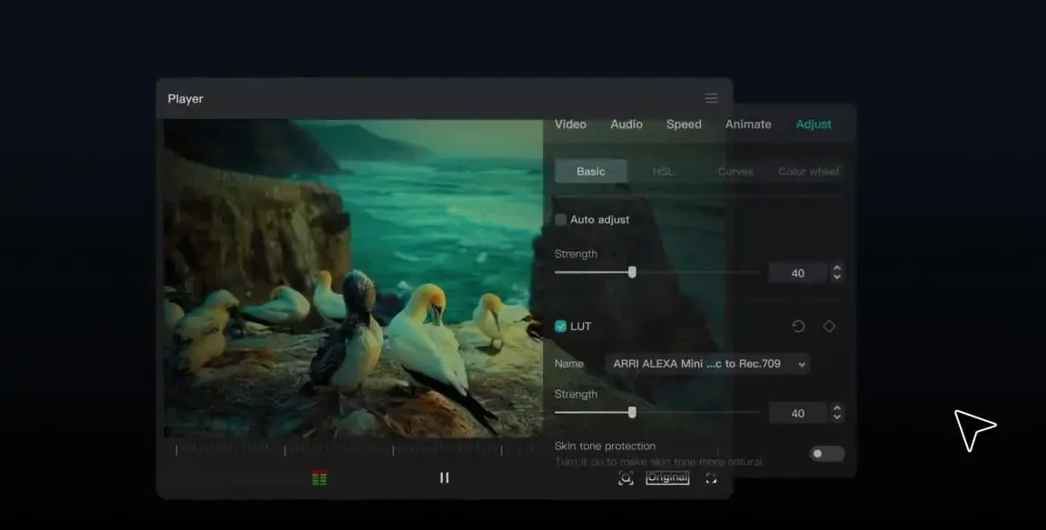 CapCut desktop video editing controls preview