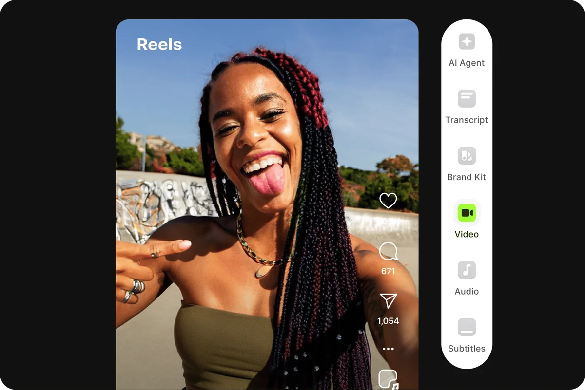 Official VEED short-form video editor preview